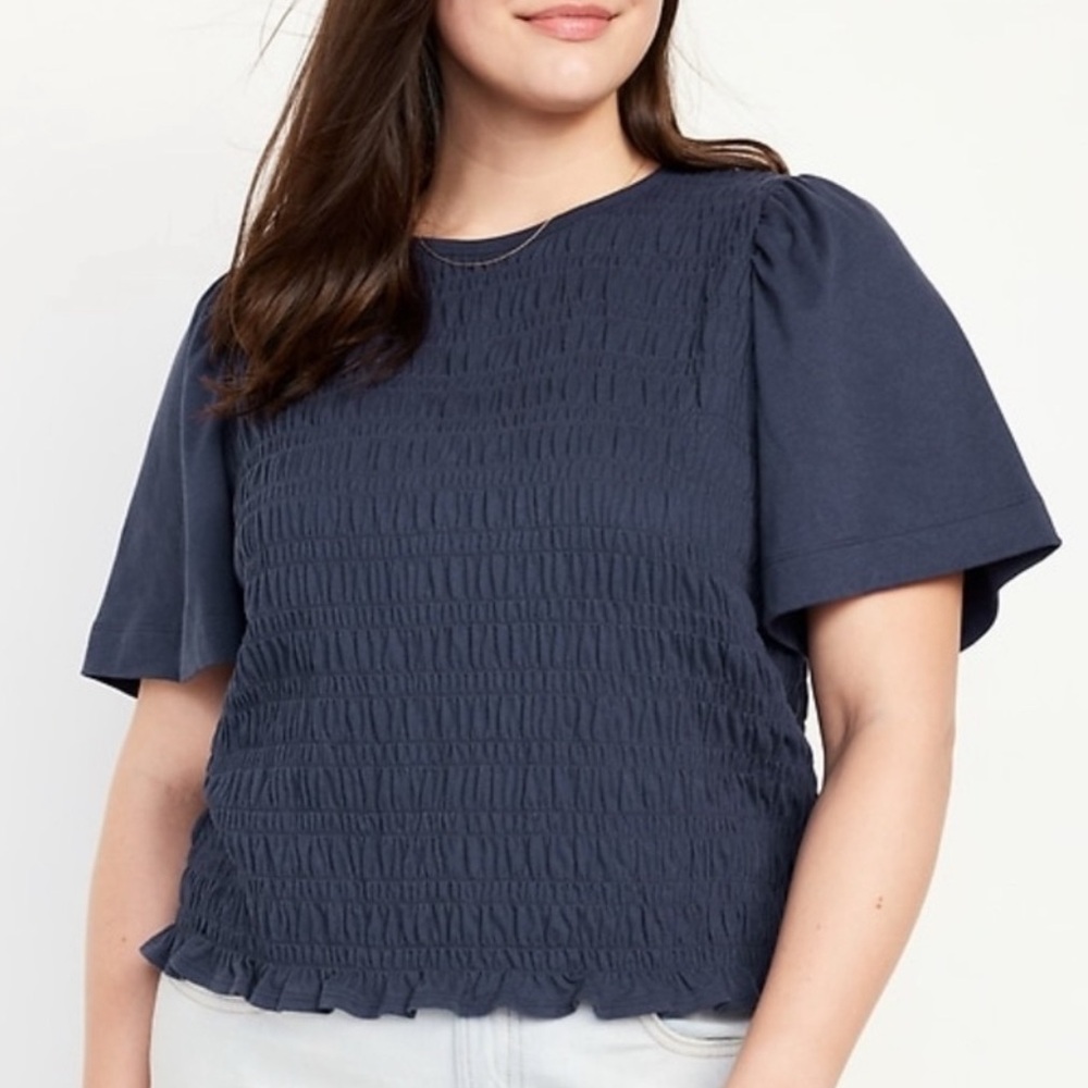 Old Navy Short Sleeved Smocked Top - Size XL